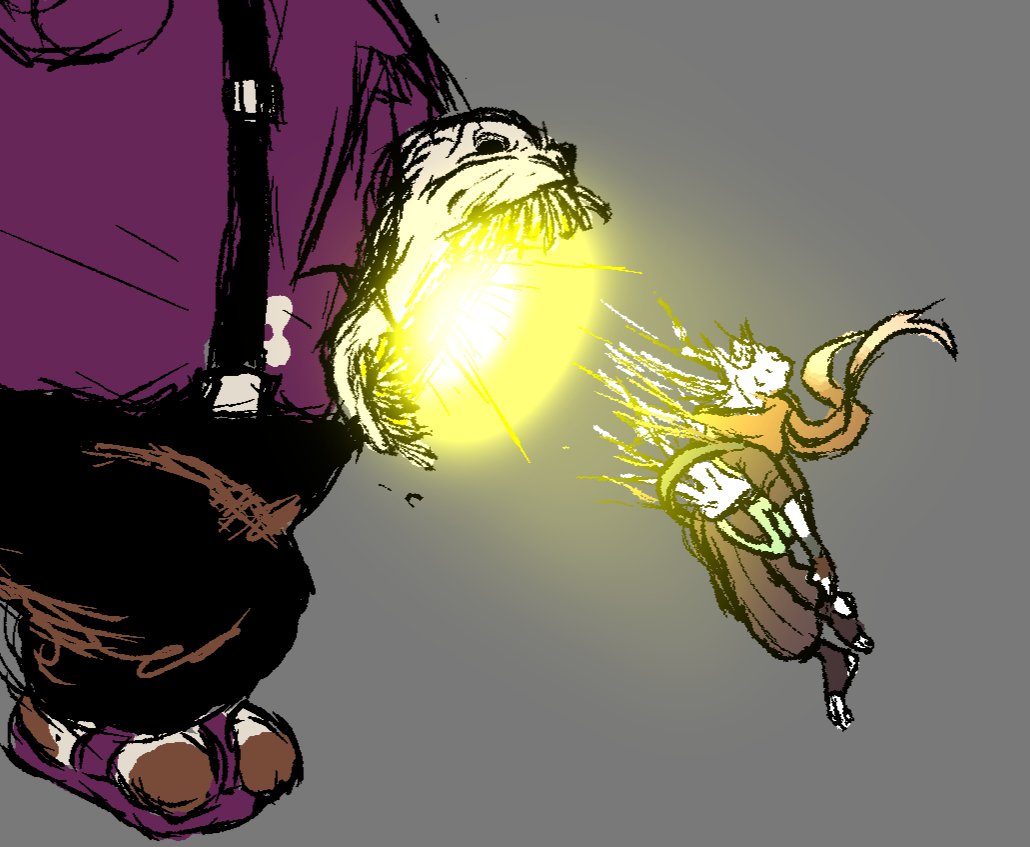 ThWinterReaper's tweet image. I remember getting this question a while back, and ngl, i think this is how it would go before Ink even gets a hit in on Not Sans.

Ive looked into Inks abilities, and i CANT find a single ability that will help him in this fight other than teleportation.
#notmysansundertale