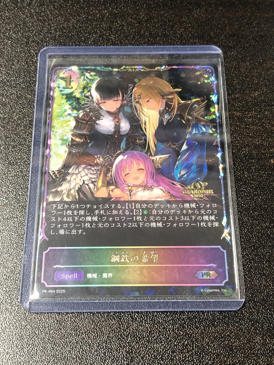 メルカードエボルヴ ＃シャドウバースエボルヴ GPプロモの鋼鉄の希望