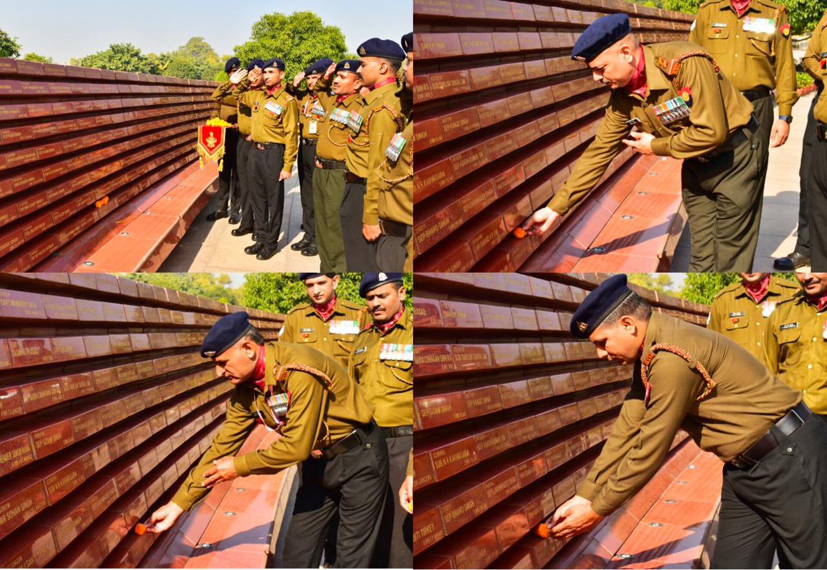 salute2soldier's tweet photo. 247th Remount Veterinary Corps Day was commemorated with honouring of fallen soldiers of #IndianArmedForces at #NationalWarMemorial in which Maj Gen SS Balaje, Offg DG RVC, on behalf of entire fraternity from the Corps, paid homage at #AmarJawanJyoti in a solemn ceremony. https://t.co/OVdE5f26Im