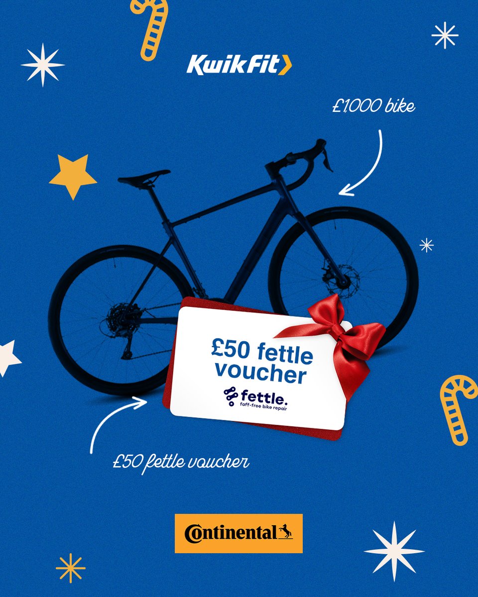 Kwikmas is in full swing and Santa came early🎅🎁

Thanks to <a href="/ContiUK/">Continental Tyres</a>, you could unwrap a brand new bike AND a fettle repair voucher😍🚲

Simply enter by:
🎁Liking this post
🎁Comment your first ride spot!

T&amp;C's apply. Competition ends 02/01/2026.