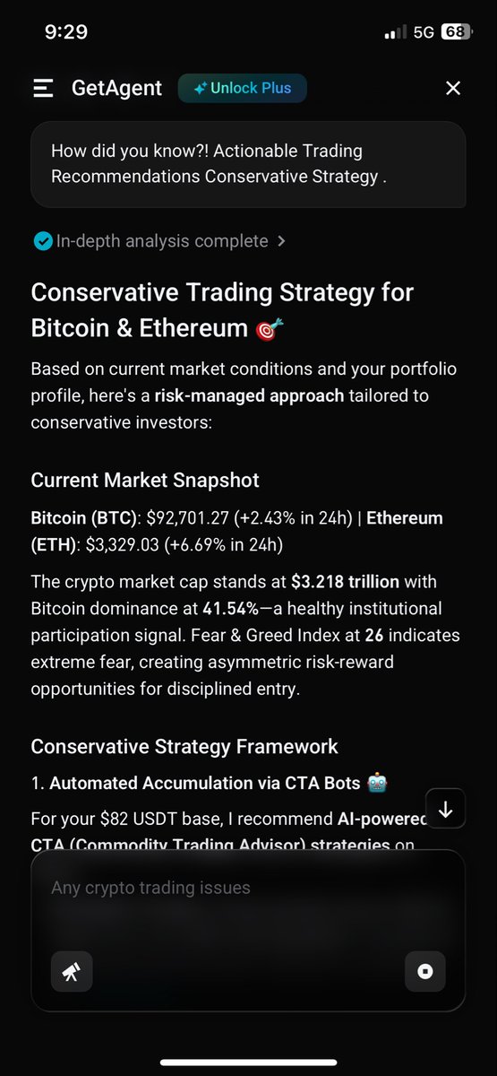 #GetAgent really shocked me. I asked how it knew the right conservative trading moves, and the way it explained everything made it so easy to understand better than anywhere I’ve seen before. Honestly, one of the best trading AIs I’ve used.
#Bitget