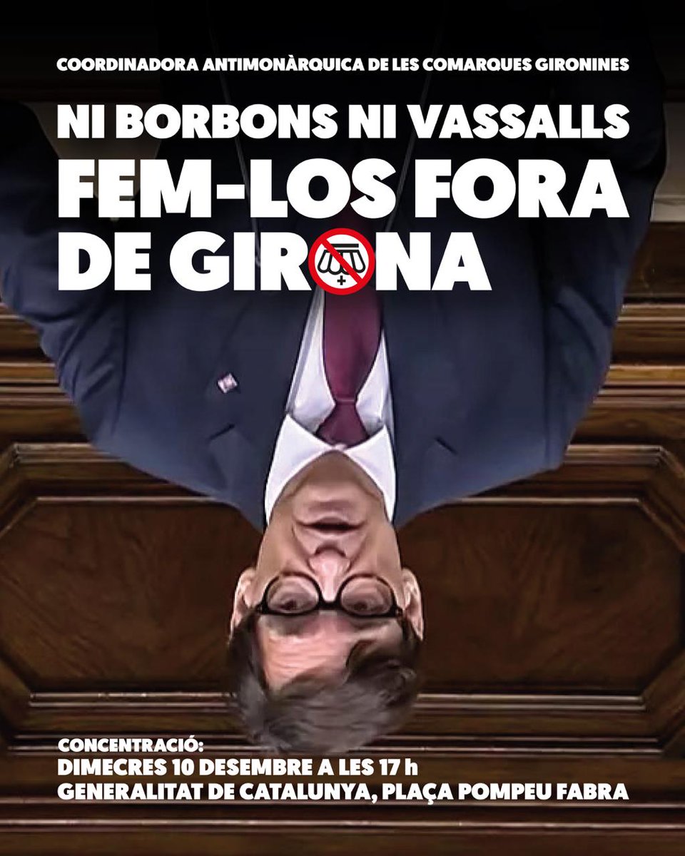 Girona va aprovar trencar les relacions amb la monarquia i les seves fundacions! Girona va expulsar la Fundació Princesa de la ciutat!
I avui de la mà del #PSC amb el president al capdavant, els cedeixen un espai de la <a href="/gencat/">Generalitat de Catalunya</a> perquè puguin fer un acte a la capital!
Quina