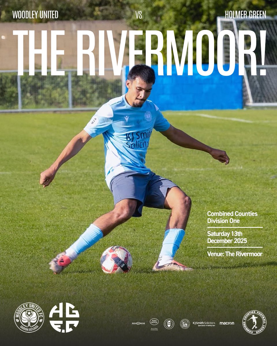 𝐓𝐇𝐈𝐒 𝐒𝐀𝐓𝐔𝐑𝐃𝐀𝐘

vs <a href="/HolmerGreenFC_/">Holmer Green FC</a>
<a href="/ComCoFL/">Combined Counties Football League</a> 
Sat 13th Dec, 3pm KO
The Rivermoor, RG30 6AY
Bar &amp; Cafe Open
Printed Programmes
Pin Badges For Sale
£7 Adults &amp; 16+, £4 Conc

📸 <a href="/trevsphotos1/">Trevor</a> 

#WeAreUnited🩵