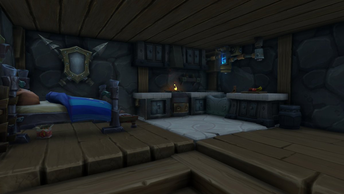 Really enjoying WoW Housing atm. Been cooking up a garage workshop for my engineer character and I'm liking the aesthetics. Just wishing Midnight come faster to unlock more options. Still a WIP.