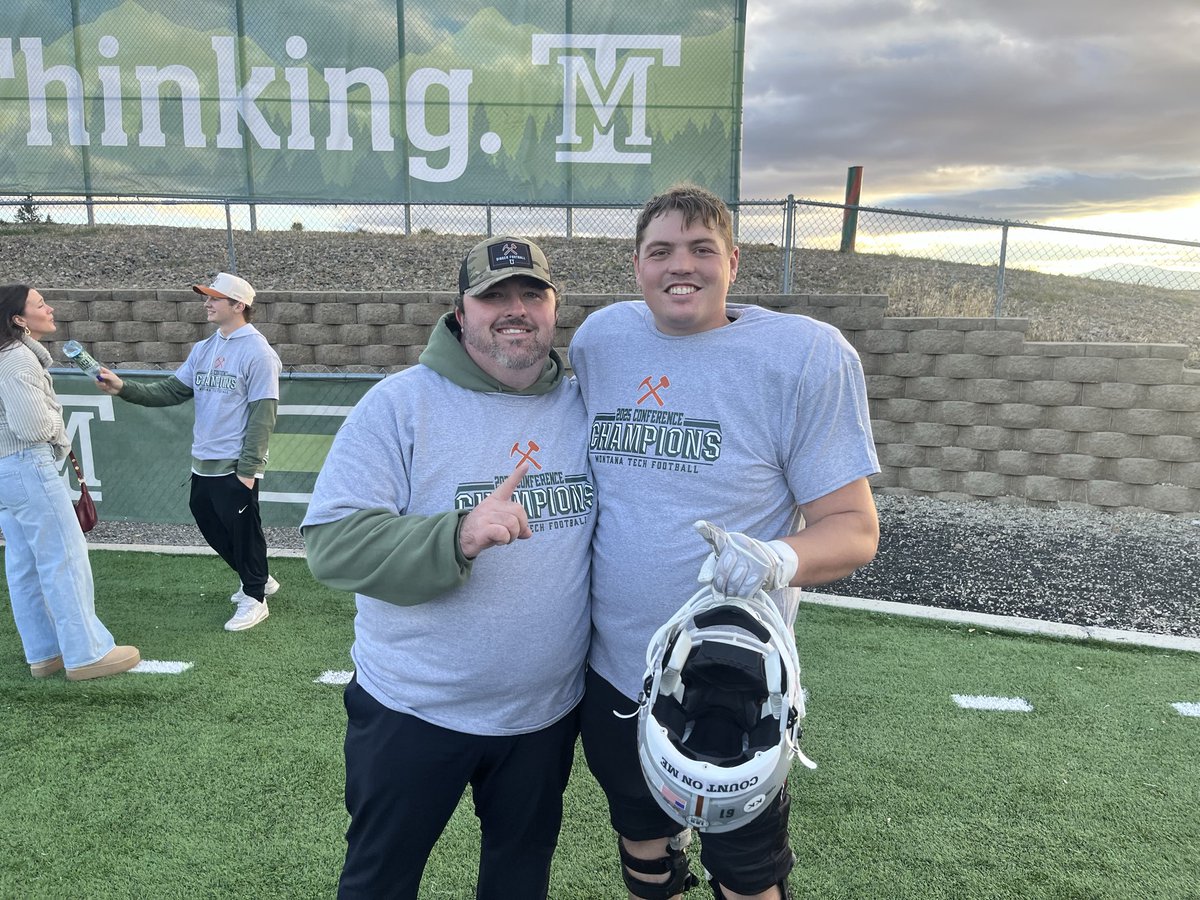 We want to thank <a href="/CoachThatcher/">Dan Thatcher</a> for everything he has done for our son <a href="/JacobGraves73/">Jacob Graves</a>. Your mentorship, friendship and coaching has helped him continue to grow into a great young man and have an amazing “Senior” year with <a href="/MonTechFootball/">Montana Tech Football</a>! THANK YOU! #RollDigs #61