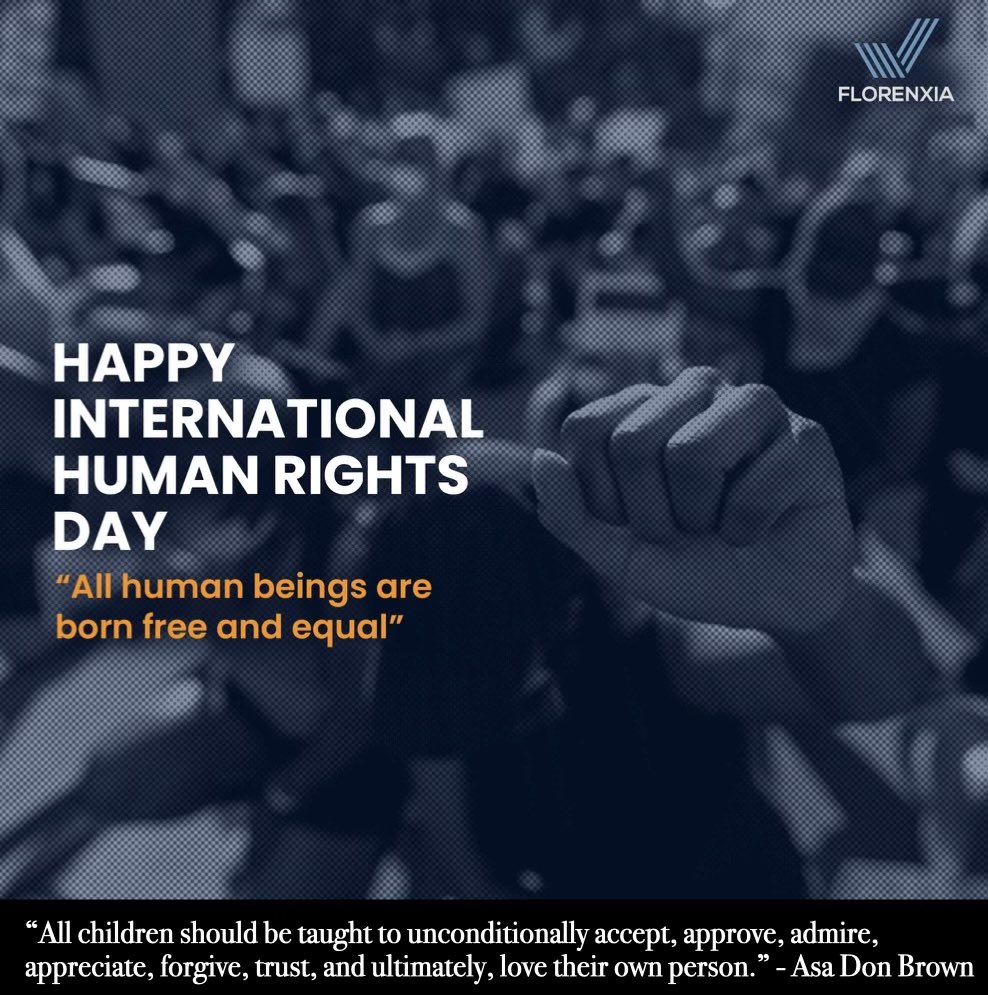 DrAsaDonBrown's tweet image. Human Rights Day, December 10th 

“All children should be taught to unconditionally accept, approve, admire, appreciate, forgive, trust, and ultimately, love their own person.” ~ Dr. Asa Don Brown

#human #humanrights #advocates #equality #freedom #abuse #women #children