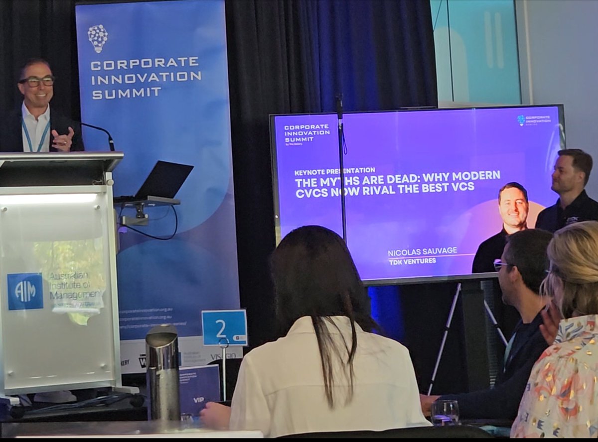 Thanks Wilson for bringing Nicolas to Perth for <a href="/WestTechFest/">West Tech Fest</a> (WTF) where he gave a highly informative and engaging presentation at the Corporate Innovation Summit by <a href="/TheBakeryLDN/">The Bakery</a> about Corporate VC myths and reality! I've shared most of his slides here:
linkedin.com/posts/joshua-p…