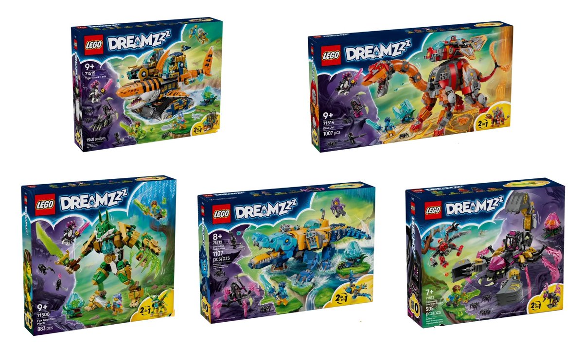 【新品未開封】DREAM 5形態×10セット Five LEGO DREAMZzz January 2026 Sets Revealed: US/Canada Prices