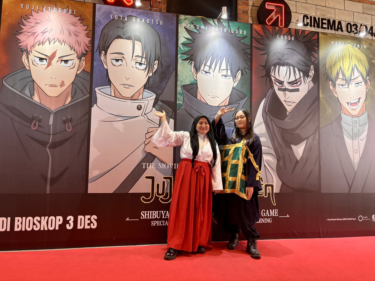 donburihhh's tweet photo. Pertama kali banget cosplay Utahime di Fan Screening Jujutsu Kaisen Shibuya Incident x The Culling Game 💖💥 #JujutsuKaisen #cgv #JujutsuKaisen #jjk https://t.co/mtVdkv0Yq6