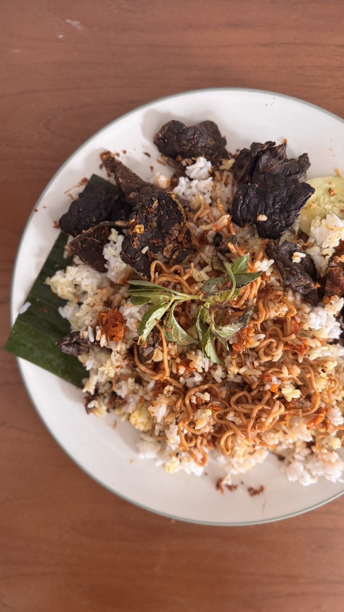 Nasi Paru di Bebek Anyer Pulau Biru Denpasar untuk makan siang. #DenpasarSedap yang warbiyasa!