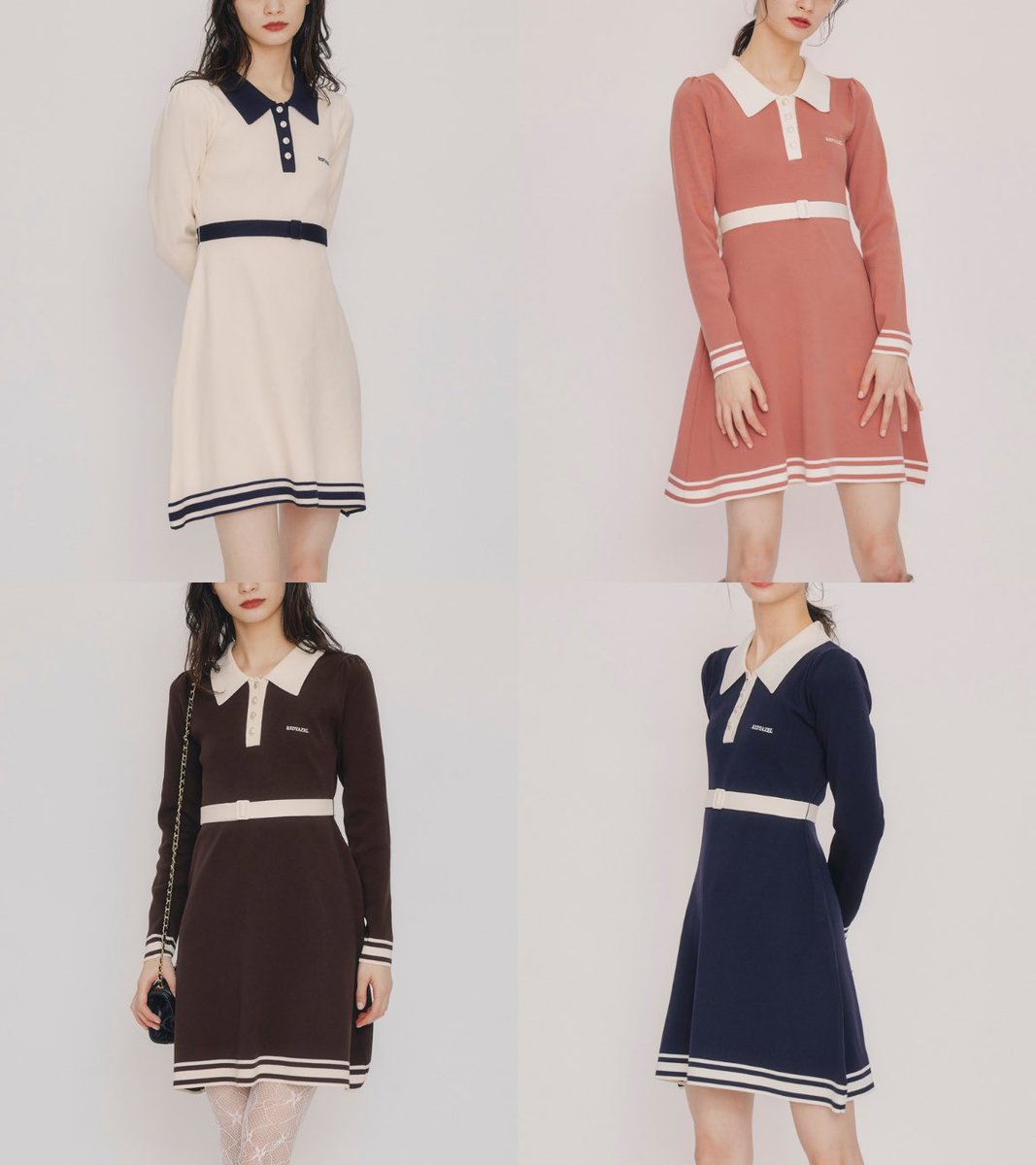 ❄️ 𝐻𝑜𝑙𝑖𝑑𝑎𝑦 𝐶𝑂𝐿𝐿𝐸𝐶𝑇𝐼𝑂𝑁 ❄️

◼︎ バイカラーポロニットミニワンピース
（ホワイト/オレンジ/ブラウン/ネイビー) 
¥9,790 tax in

2025.12.12 fri - release  
pre order now