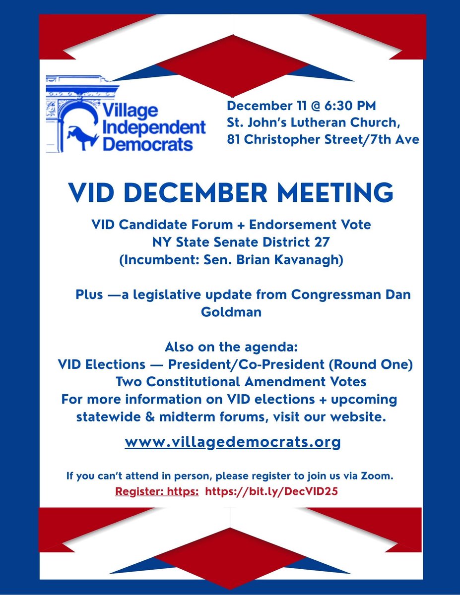 Village Independent Democrats tweet media