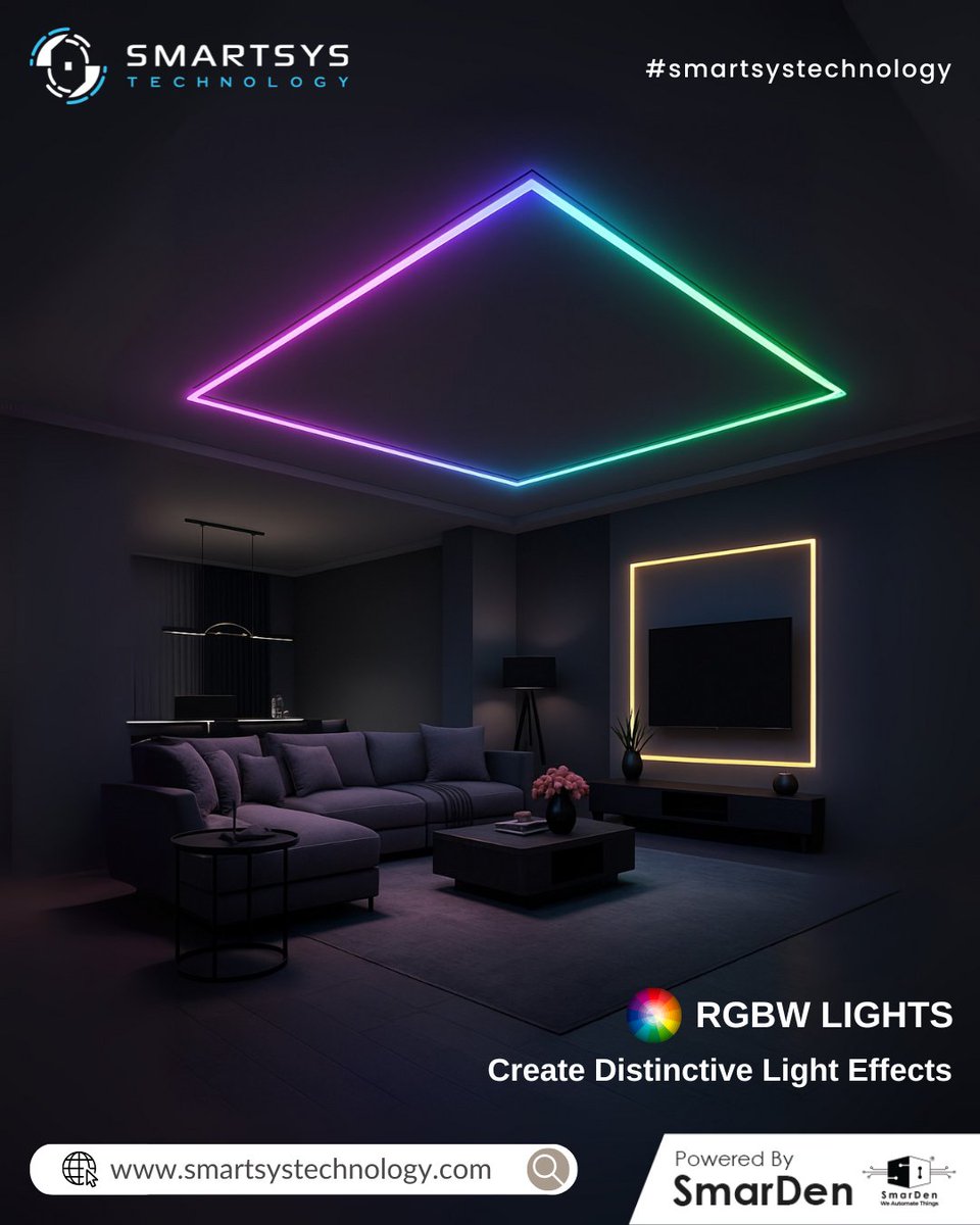 smartsystech_'s tweet photo. Smart RGBW lighting that transforms any room with vibrant ambience and modern control.
SmartSys Technology brings seamless, stylish illumination to every home. 🌈💡

#SmartSysTechnology #RGBW #SmartLighting #HomeAutomation #LightingDesign #SmarDenPowered https://t.co/FijugwqQ6D
