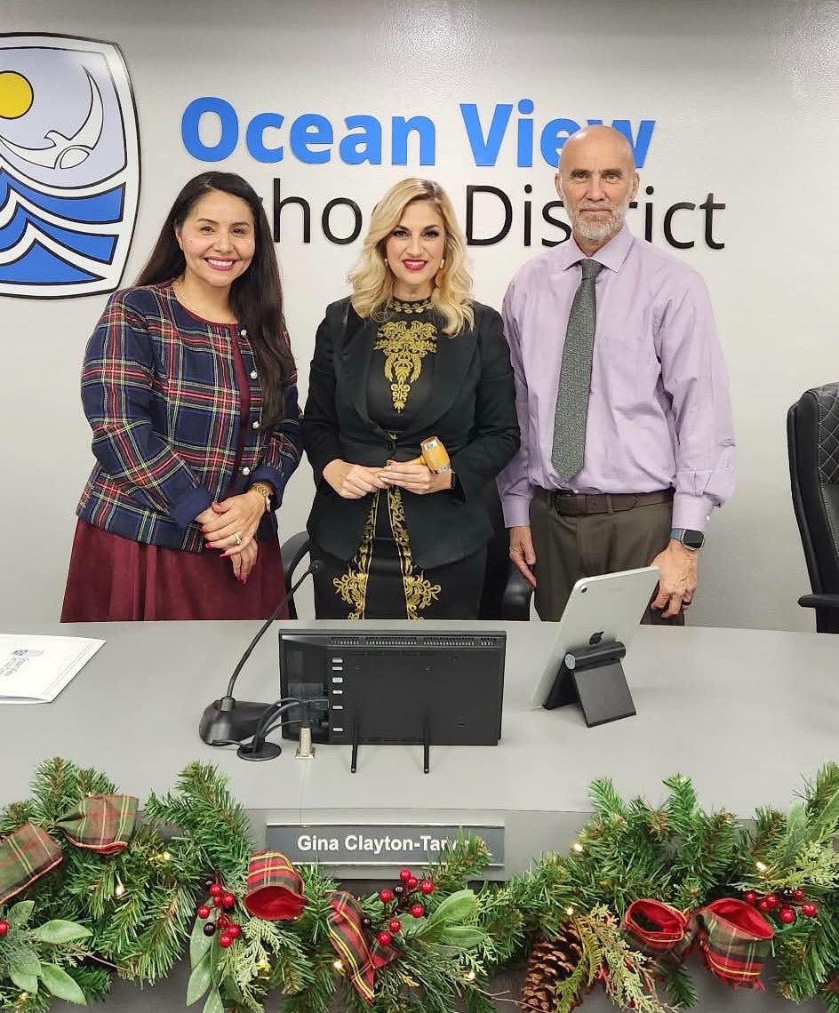 Thank you, colleagues! It’s my honor to serve as Ocean View’s board president once again. It’s my sixth time to chair the board as president and I look forward to working together as a team to  keep students as the center of our focus. Here’s to a productive 2026!