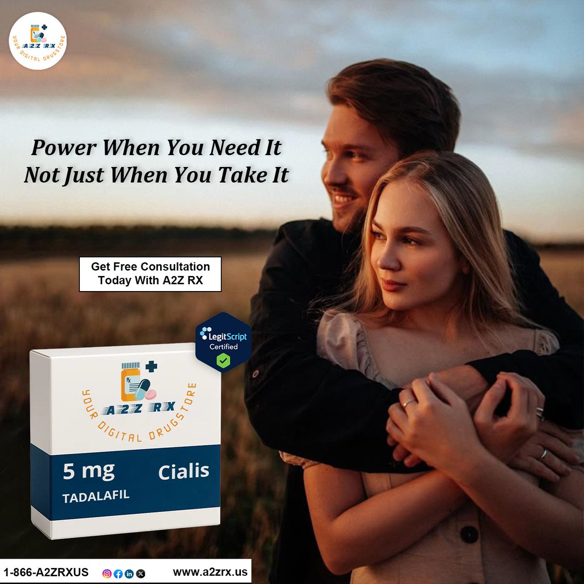 a2zrxus's tweet photo. Power When You Need It — Not Just When You Take It.
.
Get your free consultation today at https://t.co/mVdXCgu877
.
#A2ZRX #MensHealth #MensWellness #MaleVitality #PerformanceSupport #Tadalafil5mg #Cialis5mg #EDSupport #OnlineMedication #DigitalPharmacy #TelehealthServices https://t.co/8wLIAFu7Fl