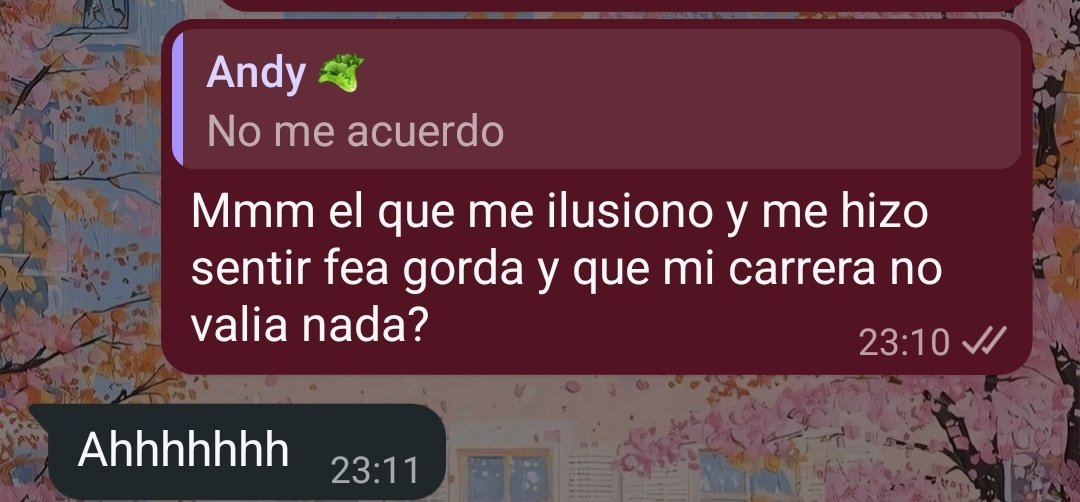 Mi mejor amiga no lo recuerda por su nombre pero si por sus acciones jajajajajajaja