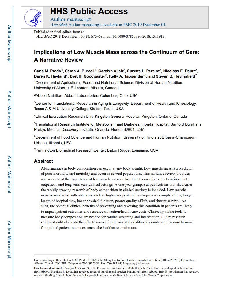 Sağlıklı kilo aralıklarındaki bireyler için bile düşük miktarda kas kütlesine sahip olmak kötü sağlık halinin en güçlü yordayıcılarından.

Kuvvet egzersizleri sağlıklı kalmak isteyenler için opsiyonel değil.

Kendinizi daha iyi hissetmek istiyorsanız kuvvetlenmek zorundasınız.