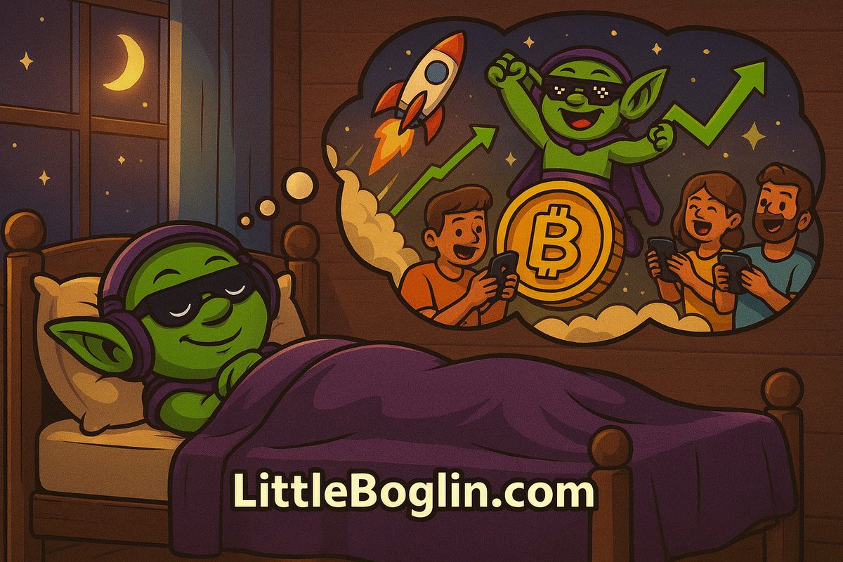 LittleBoglin is dreaming of a $BOG rally tonight.
Who knows… maybe this is the moment. 💚✨

#LittleBoglin #BOG #Crypto #Solana
