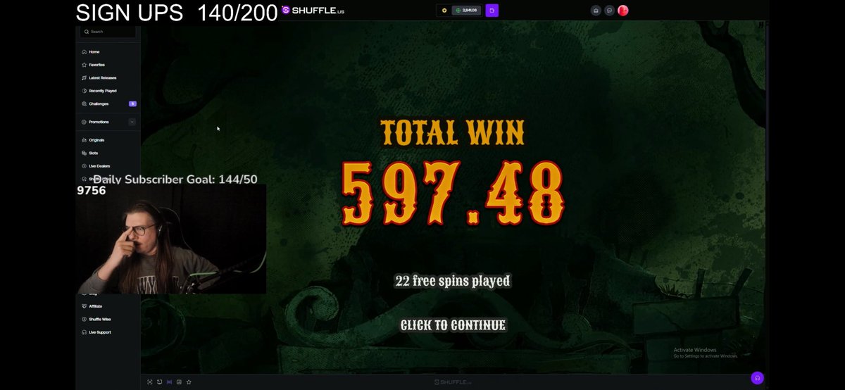 AFTER BEING DOWN, REDEPO AND A REFILL FROM THE FELLAS AT <a href="/shufflecom/">Shuffle.com</a> WE GET A GOOD HIT BANNNNNGGG <a href="/iLumpee/">iLumpE</a> #slots #GamblingX