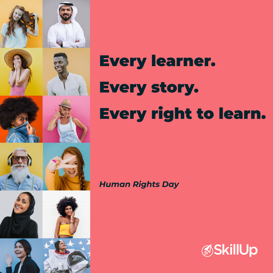 Being human means belonging.
Being welcomed.
Being given space to learn and move forth.

This Human Rights Day, we celebrate the dignity in learning, the strength in community, and the belief that every learner deserves to feel included.

Wherever you come from, you belong here.