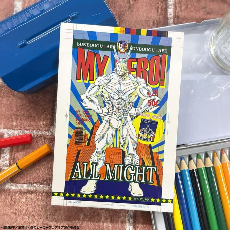 僕のヒーローアカデミア 文房具カフェ ポストカード 17種セット① バラ