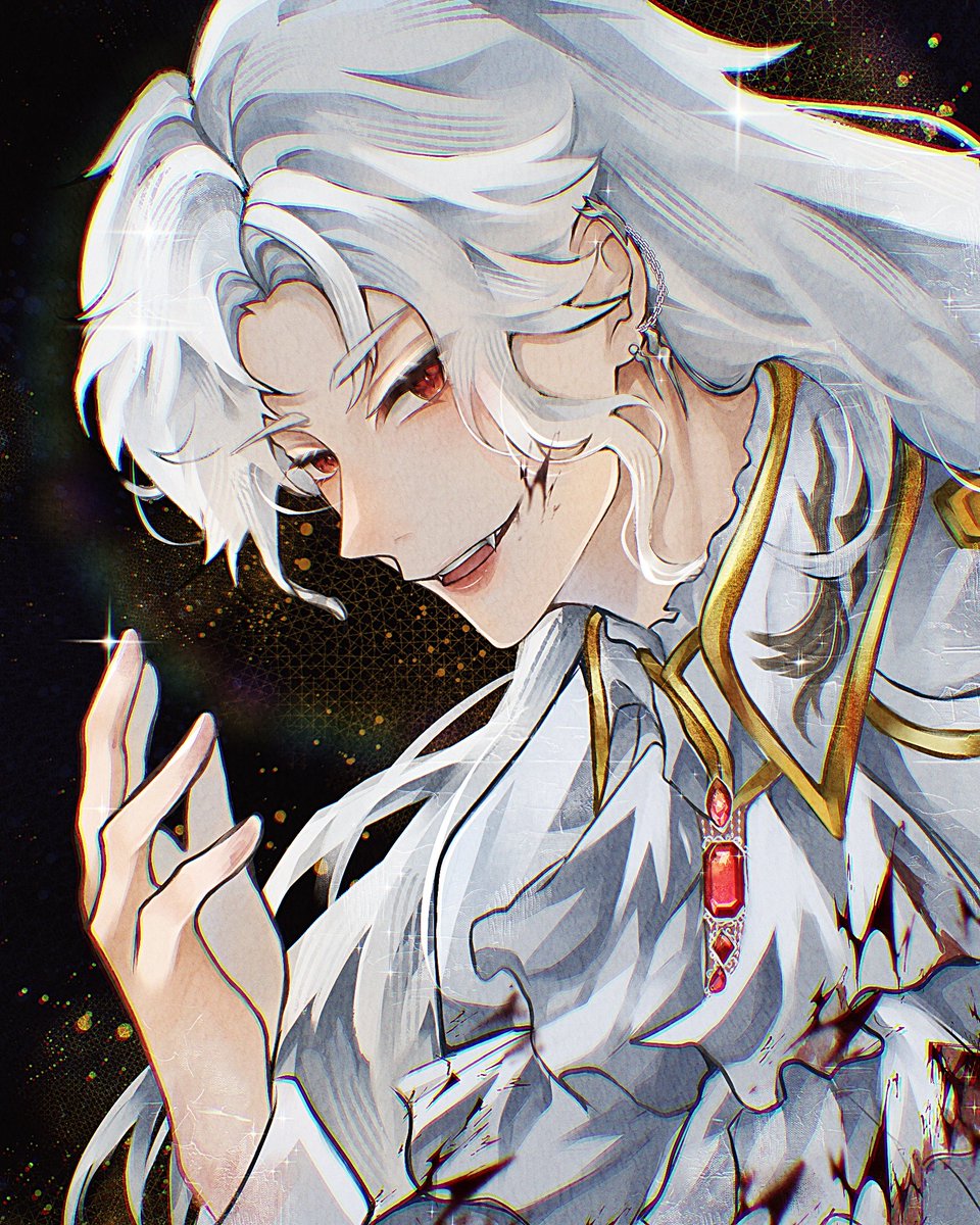 i make a fanart of my bestie husbands 😋,
new myth has arrived, and it so hard to get pair of it.
#sylussilverwingfiend #loveanddeepspacefanart #sylus
#digitalart #vampire