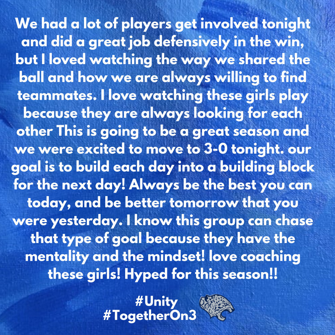 Coach’s Thoughts game 3
#Unity
#TogetherOn3