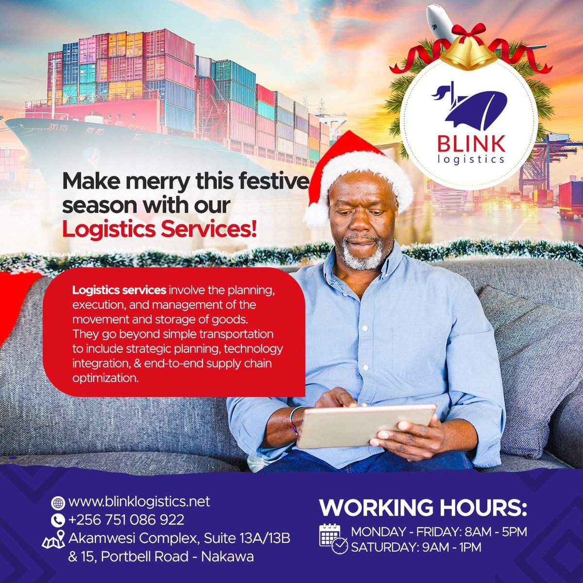 You enjoy the festivities. We’ll take care of the deliveries.

Go ahead, celebrate. We’ve got your logistics covered.