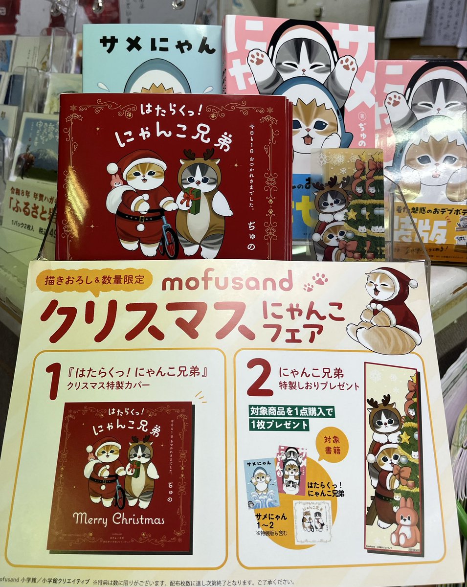 mofusand好きのみなさん朗報です🐈只今クリスマスにゃんこフェアを開催