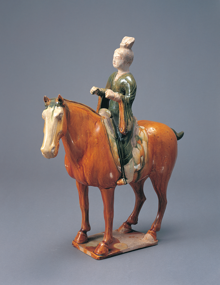 干支コレ 作品紹介】#山口県立萩美術館・浦上記念館《三彩騎馬女子俑