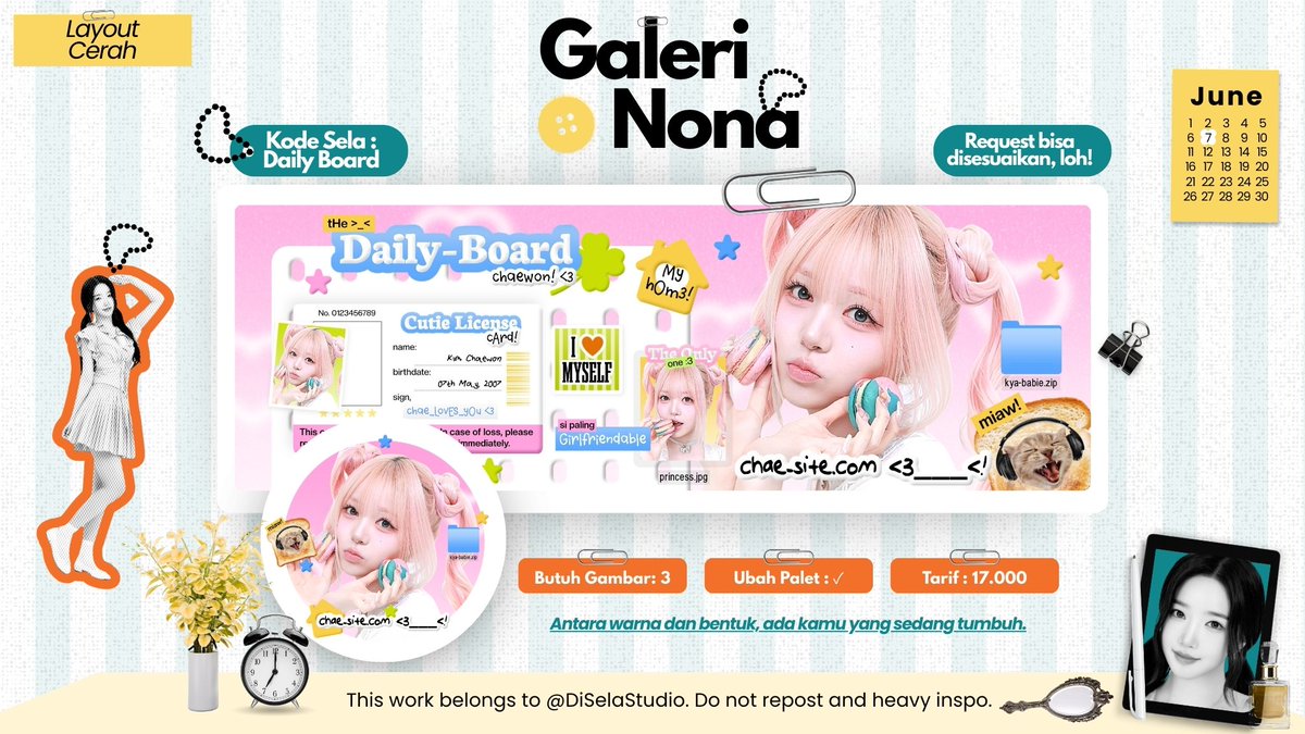 DiSelaStudio's tweet image. 🩰 Repost would be appreciated! 

Halowww, Eve datang membawa 7 layout baru nih, yang bakal masuk ke dalam katalog requestku eokkk. Boleh tolong diospek? Kalau tidak aman silahkan langsung DM Eve yaaaa, timaaaciii banya banyaaaa!
  
#zonauang #zonaba #zonajajan