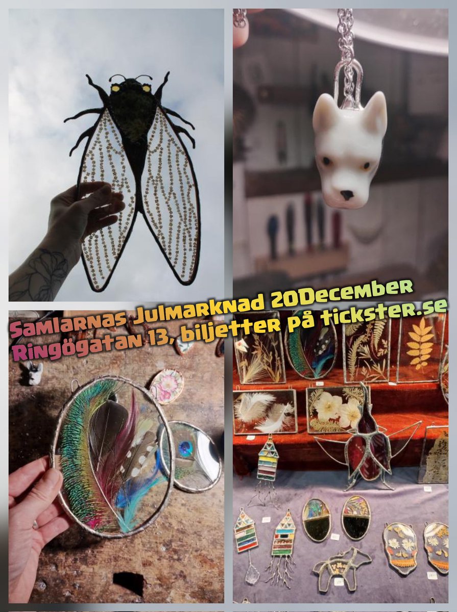 @kvetka_konst kommer på julmarknaden med massa häftig handgjord konst &amp; smycken!

Biljetter: tickster.com/se/sv/events/4…

Bästa stället att säkra alla julklapparna!

#göteborg #rsmgbg #konst #jewelry #art #marknad