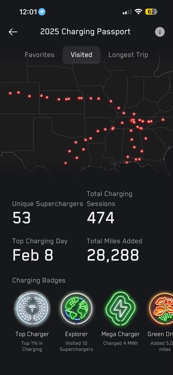 jmacbrown's tweet photo. @SawyerMerritt My CyberTruck Top 1% in Country!  Got more Road trips planned for 2026. Love that Tesla did this. Fun and interesting engagement with customers and community. https://t.co/zdncrDJRZi