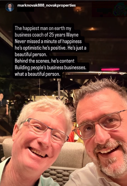 Thank you so much, MARK NOVAK, for the beautiful words. 

Your support and friendship over the years mean a lot. Wayne truly appreciates the positivity and inspiration you share.