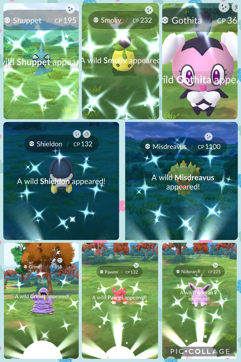 Today’s shinies ✨successful spotlight hour, didn’t have to leave the house #PokemonGO #ShinyPokemon