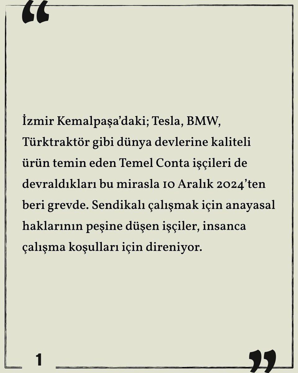 elyazmalaricom's tweet image. El Yazmaları-Söylemeler
Anlatılan Bizim Hikayemiz: Temel Conta Grevinde 1 Yıl

elyazmalari.com/2025/12/10/anl…

#temelcontagrevi #grev #işçisınıfı