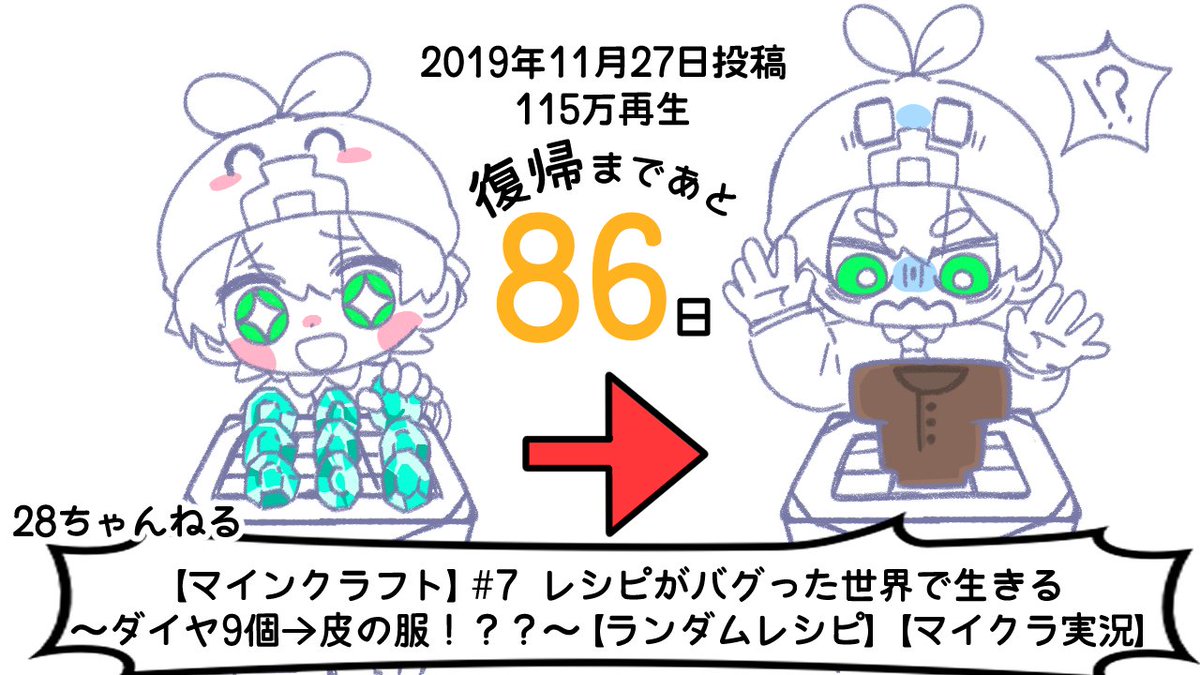 28ftb2525's tweet photo. 活動復帰まであと８６日 https://t.co/bjFgjtcYBh