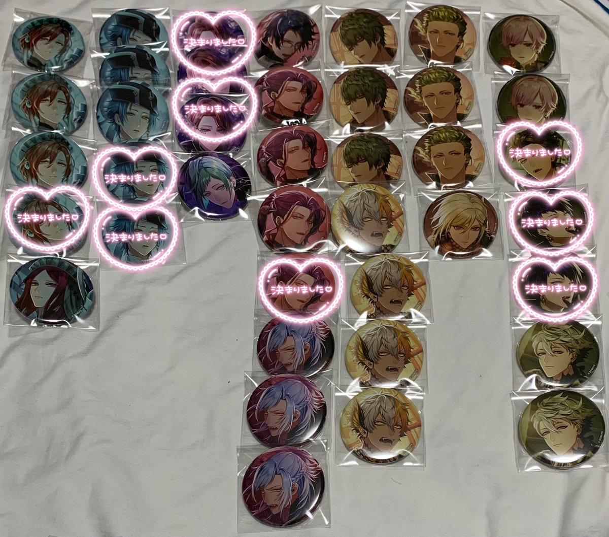 交換】ブラスタ ブラックスター 6周年 缶バッジ 譲：メノウ③ 真珠③