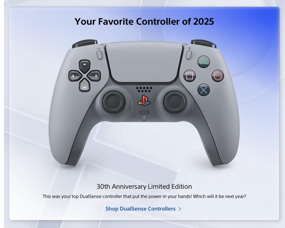 AdamDrakewolf's tweet image. #PlayStation #WrapUp2025
@PlayStation