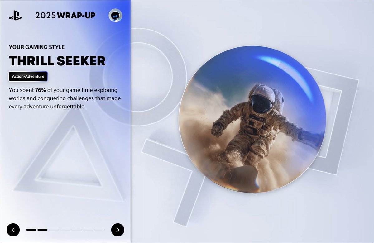 AdamDrakewolf's tweet image. #PlayStation #WrapUp2025
@PlayStation