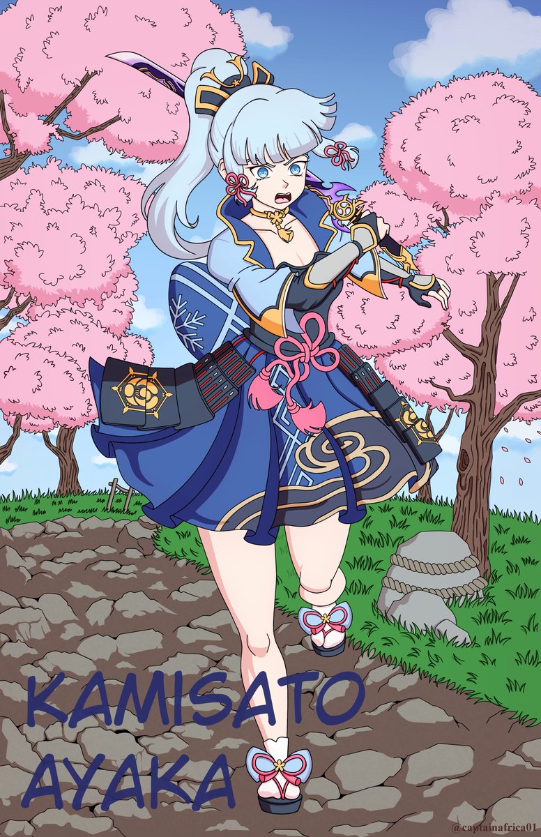 Miss Kamisato #Ayaka #GenshinImpact #fanart #神里綾華