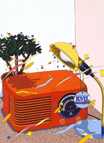 原画『RED RADIO』(1983) #鈴木英人 #イラストレーション