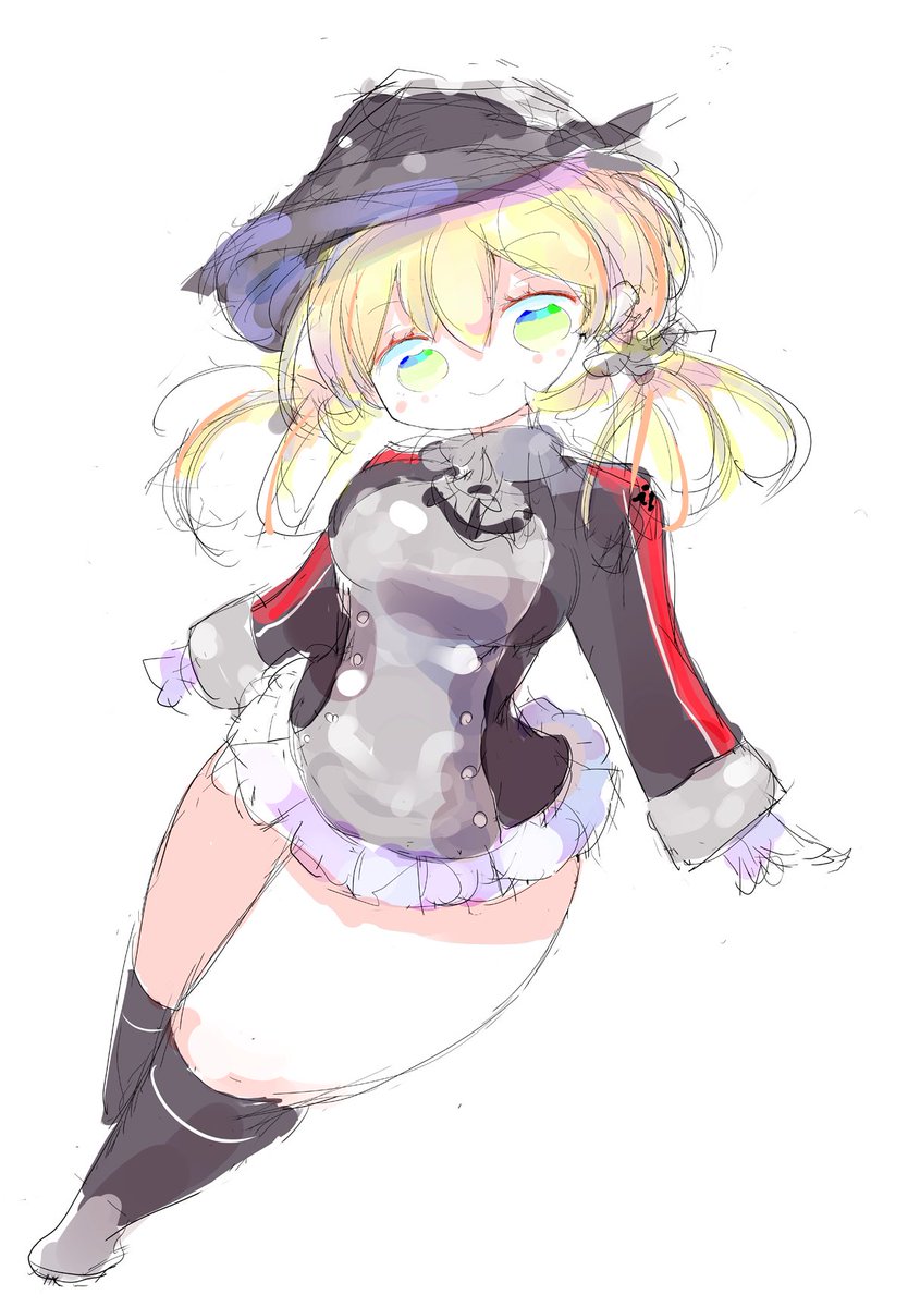 プリンツ・オイゲン(艦これ) 「プリンツ #艦これ版深夜の真剣お絵描き60分一本勝負 #艦これ版真剣お絵描き60」|こやのイラスト