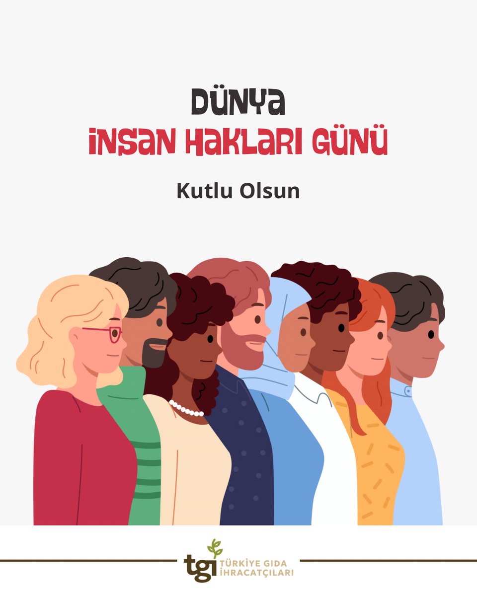 İnsanın kıymetini temel alan, özgürlük ve eşitlik duygusunun herkes için güçlendiği bir gelecek umuduyla Dünya İnsan Hakları Gününü kutluyoruz.