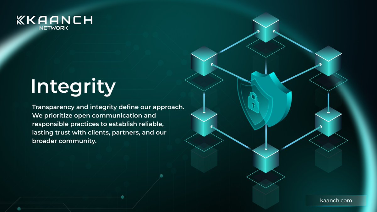 Strong networks are built on trust. At KAANCH Network, transparency and integrity guide everything we do.

Kaanch.com

#Kaanchnetwork #Integrity