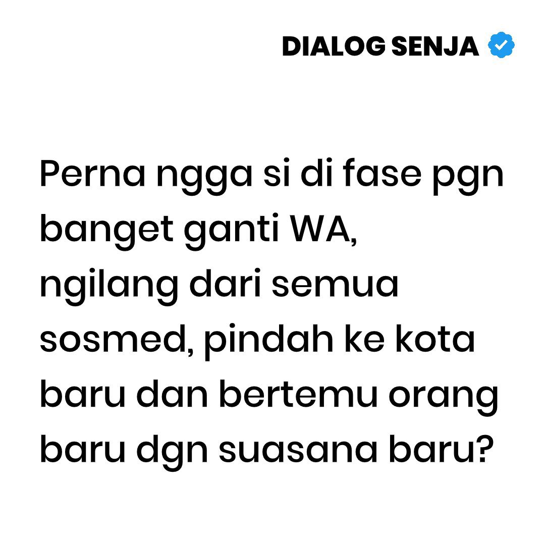 Dialog Senja tweet media