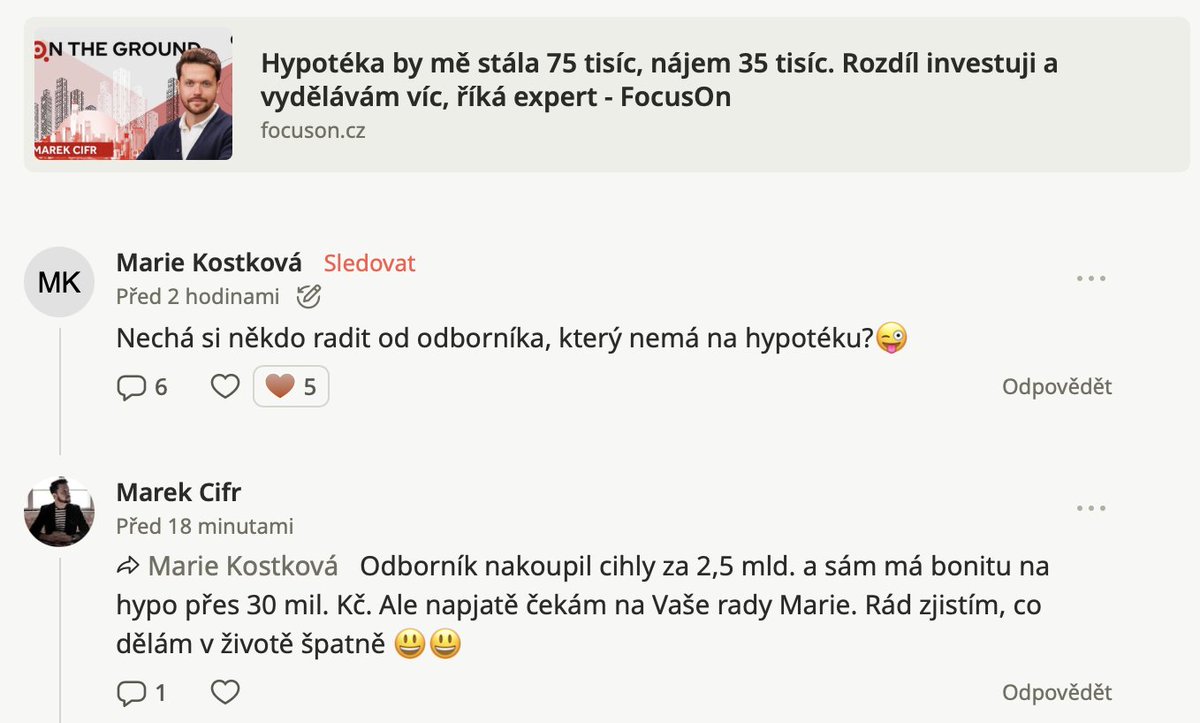 CifrMarek's tweet image. Dělám ten community management dobře, že jo? 😃