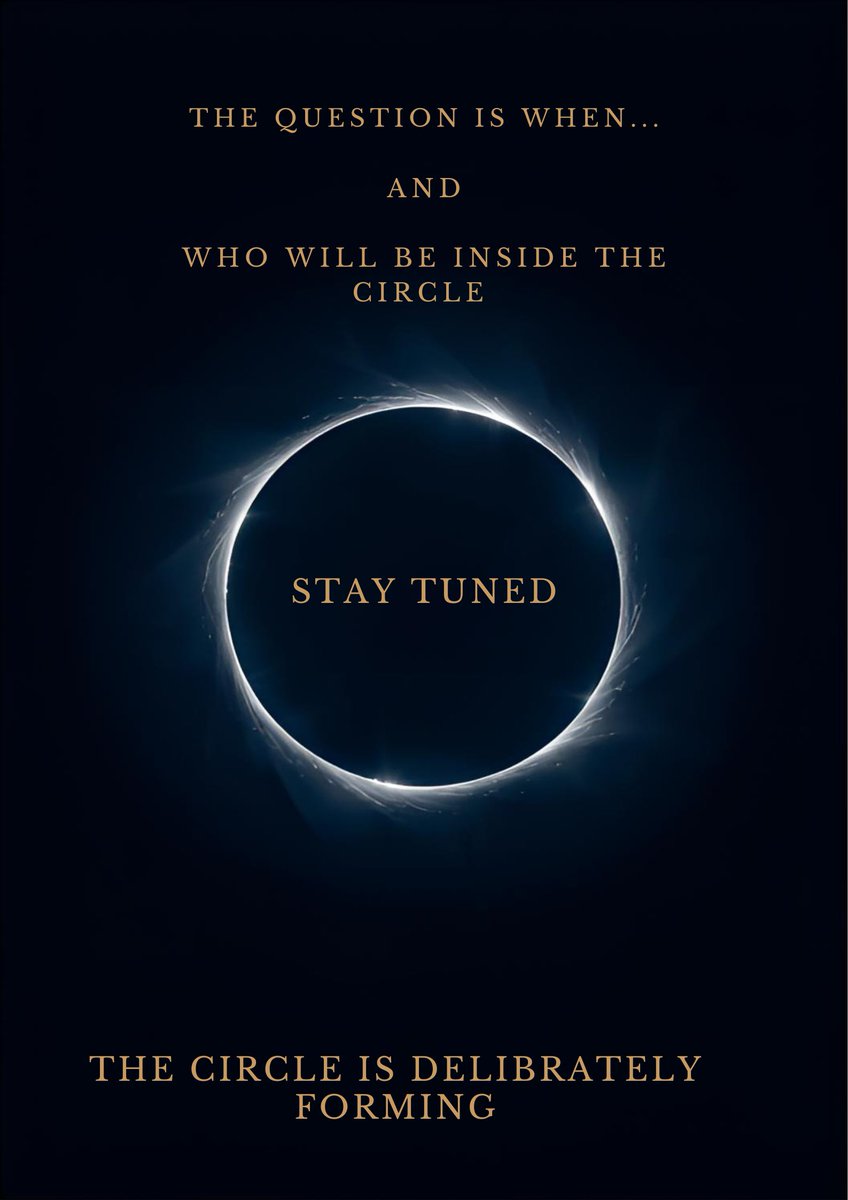 Trivoluxglobal's tweet photo. The circle is deliberately forming.... #TrivoluxGlobal #TheCircle2026 #StayAlert https://t.co/8Vo5b9ZYuk