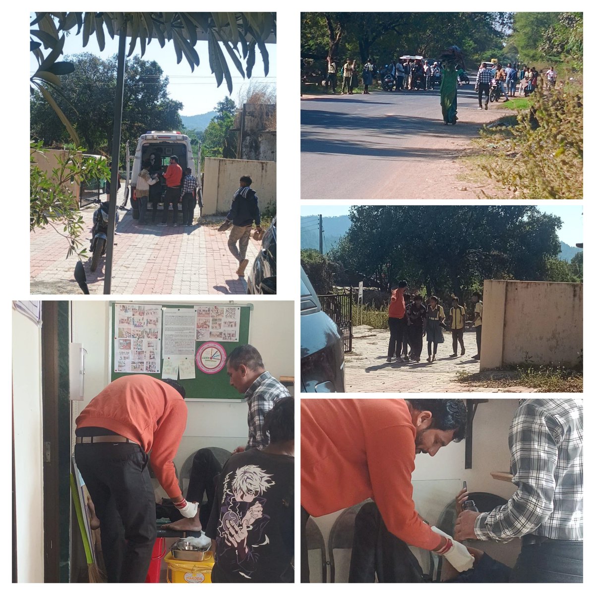MatramKing's tweet photo. *Today a road traffic accident occurred in front of AAM-Kalvan in which with the help of Kalvan team and students, both the victims were immediately brought to the AAM and give first aid to the both patients and Immediate referred to higher centre by 108 AMBULANCE  
Thanku* https://t.co/6gtQq73IqS