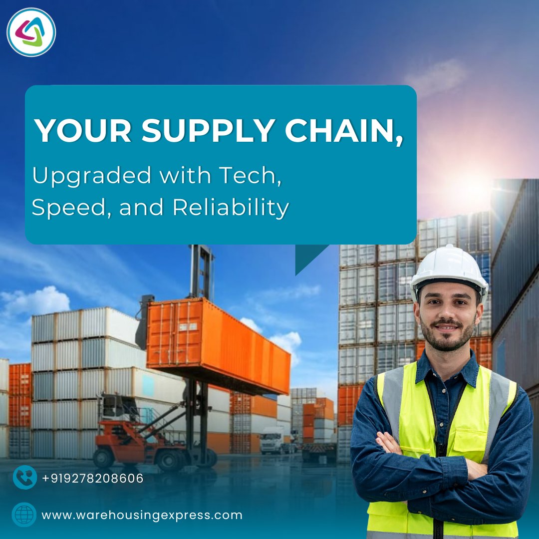 WarehousingExpr's tweet image. Your Supply Chain, Upgraded with Tech, Speed, and Reliability.
At WELPL, we combine automation, accuracy, and visibility to keep your supply chain future-ready.
#WarehousingExpress  #SupplyChain #SmartWarehousing #LogisticsSolutions #AutomationInLogistics #3PLServices